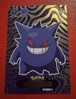 Pokemon Gengar Crystal 1.0 Shadow Holo Peru Exclusive Card - Image 2