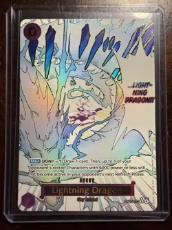 One Piece: Adventure on Kami's Island #OP15-077 Lightning Dragon (Alternate Art) - Image 1