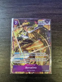 ONE PIECE - BORSALINO - OP16-073 - ALT ART RARE ENGLISH OP16 - NEW - Image 1