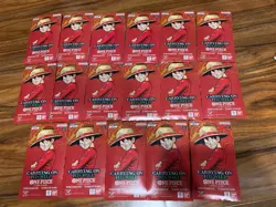 One Piece TCG OP-13 Carrying On His Will Sleeved Booster Pack Lot of 17 English - Image 1