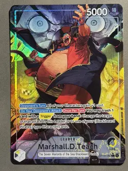 Marshall D. Teach - Alt Art Leader (The Time of Battle OP16-080) (One Piece) - Image 1