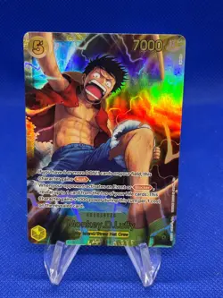 One Piece Adventure on Kami’s Island Monkey D Luffy OP15-119 Secret Rare SEC NM - Image 1