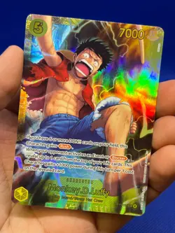 One Piece Adventure on Kami’s Island Monkey D Luffy OP15-119 Secret Rare SEC NM - Image 2