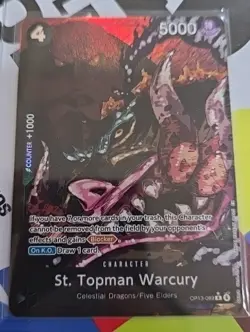 Bandai One Piece CCG St. Topman Warcury OP13-089 R Foil Alternate Art EN - Image 1