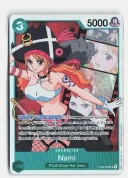 Nami OP02-036 Super Rare Paramount War One Piece Foil Near Mint - Image 1