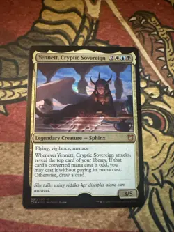 Mtg Magic Card Commander 2018 Hologram Error Misprint Yennet Cryptic Sovereign - Image 1