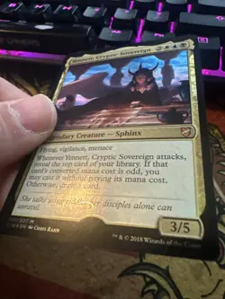 Mtg Magic Card Commander 2018 Hologram Error Misprint Yennet Cryptic Sovereign - Image 4