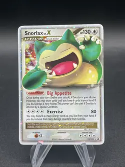 Snorlax LV.X 111/111 Rising Rivals Ultra Rare Holo Pokemon TCG Card English Lp - Image 1