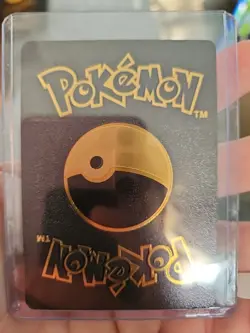 Jolteon Vmax Black Foil Fan Art Vinyl Textured Collector Pokemon Display Card - Image 2