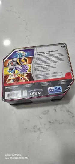 Pokemon TCG 5 Pack Tin With Gouging Fire Promo EX Card New Sealed - Image 2