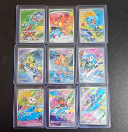 Pokemon First Partner Illustration Collection Series 1 Complete Set of 9 Cards - Image 1