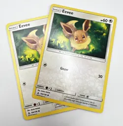 Eevee 104/156 2x x2 Pokemon Card 2018 Ultra Prism LP - Image 1