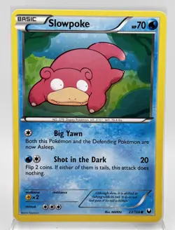 Slowpoke 23/108 Pokemon Card Dark Explorers 2012 LP - Image 1