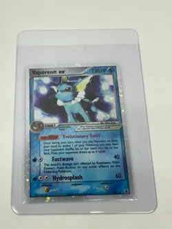 Pokemon TCG Vaporeon EX Holo Ultra Rare Card 110/113 Delta Species - Image 1