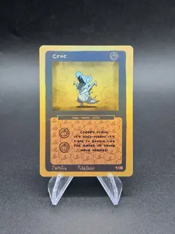 Pokederp Halloween Zombie Croc Holo Totodile 4/36 Custom Derpy Card - Image 1