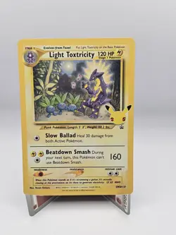 Pokemon Light Toxtricity Holo SWSH137 25th Anniversary Promo Card - Image 1