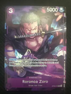 Roronoa Zoro (Welcome Pack Vol. 2) OP09-076 One Piece Promotion Cards NM - Image 1