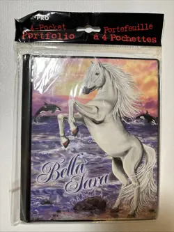 Bella Sara 4 Pocket Mini Binder 10 Pages Holds 40 Cards Ultra Pro Brand NOS - Image 2