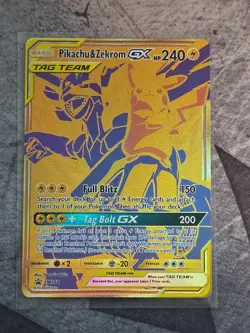 Pokemon TCG Pikachu & Zekrom GX Sun & Moon SM248 Holo Promo Card NM - Image 1
