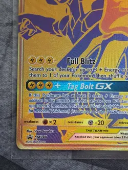 Pokemon TCG Pikachu & Zekrom GX Sun & Moon SM248 Holo Promo Card NM - Image 5
