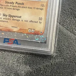 Pokemon Hitmonchan EX Ruby and Sapphire Holo Card 98/109 PSA 5 3 swirls - Image 3