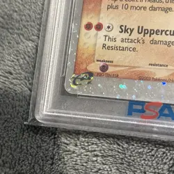Pokemon Hitmonchan EX Ruby and Sapphire Holo Card 98/109 PSA 5 3 swirls - Image 4