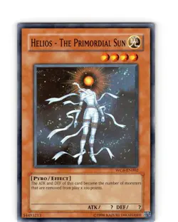 Yu-Gi-Oh Helios - The Primordial Sun WC6-EN002 Unlimited Super Rare Card LP-NM - Image 1