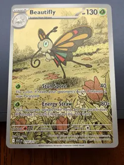 Beautifly Illustration Rare Pokemon Card ME: Ascended Heroes 219/217 - Image 1