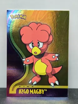 Topps Pokemon Magby #240 TV Animation Foil Card 2001 Vintage LP - Image 1