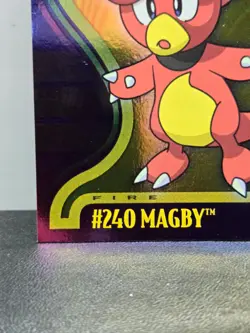 Topps Pokemon Magby #240 TV Animation Foil Card 2001 Vintage LP - Image 5