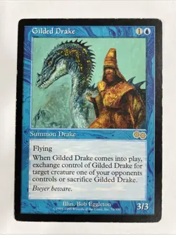 Gilded Drake Urza’s Saga MP Moderate Play MTG Magic The Gathering - Image 1
