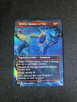 Mjolnir, Hammer of Thor (Borderless) (0339) - Marvel Super Heroes (MSH)(Foil) - Image 1