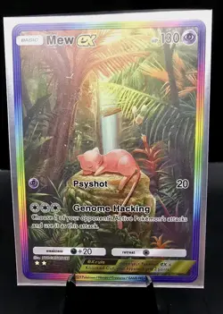 Pokemon TCG Pocket Mew Ex Custom Holofoil Card With Texture Immersive - Image 3