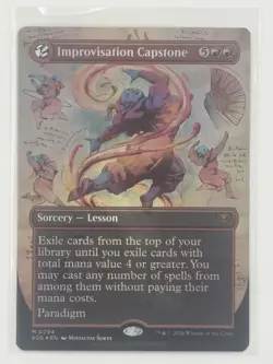 Improvisation Capstone (Borderless) Secrets of Strixhaven Foil - Image 1