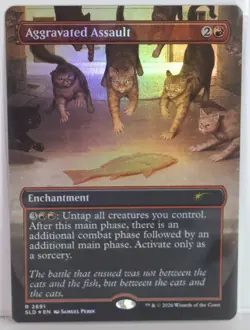 Aggravated Assault (2691) [New, Near Mint] *Foil* {Cats of Chaos SLD} - Image 1