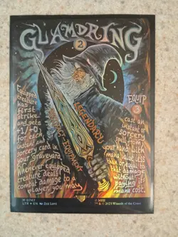Glamdring (Borderless Poster) Universes Beyond: the Lord of the Rings: MTG Foil - Image 1