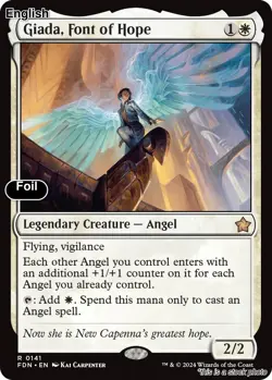 Giada, Font of Hope EN [FDN - 141] - NM [Foil] TCG MTG - Image 1