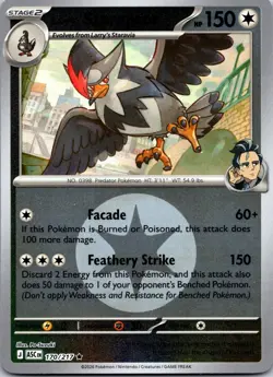 Larry's Staraptor (Energy) 170/217 Ascended Heroes Pokemon Reverse Holo NM - Image 1