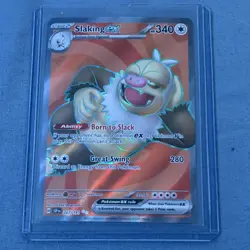 Pokemon Slaking EX SV8 227/191 Ultra Rare Full Art Holo 340 HP English - Image 2