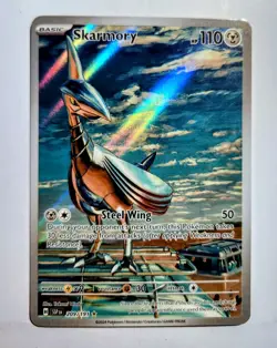 Skarmory 209/191 - SV08: Surging Sparks - Illustration Rare - Pokemon TCG NM IR - Image 1