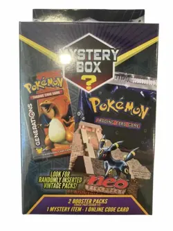 Pokemon Walmart Mystery Hanger Box -Vintage Packs Seeded 1:4! -Factory Sealed 728192527791 - Image 1