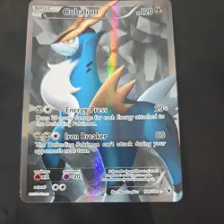 Pokemon Black And White Noble Victories Cobalion 100/101 Full Art NM - Image 1
