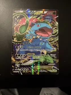 Venusaur EX XY123 XY Promos Full Art Black Star Promo Holo Pokemon Card HP - Image 1