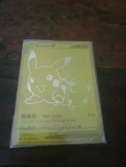 Pokemon TCG Gold Pikachu V 25th Anniversary PROMO SWSH145 Celebrations NM - Image 1