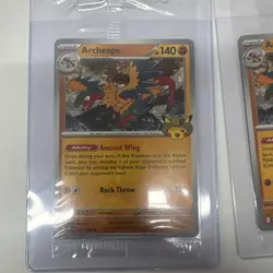 Pokemon Chicago Field Museum Fossil Exhibit Archeops x2 Promo CardSEALED IN HAND - Image 3