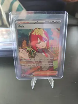 Pokemon Mela 140/131 Prismatic Evolutions SV Ultra Rare Full Art Trainer - Image 1