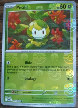 Pokemon Petilil Master Ball Pattern Card 006/086 Black Bolt - NM/M - TCG - Image 1