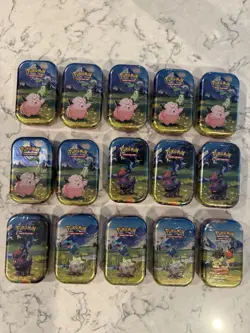 FACTORY SEALED Pokemon Mega Evolution Ascended Heroes Mini Tins Lot Of 15. TCG - Image 1