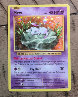 Pokemon Evolutions Mew Holo Rare Card 53/108 Near Mint Mid Centering - Image 1