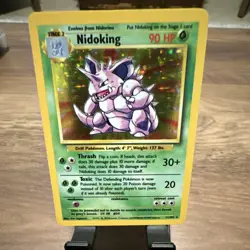 Wizards of the Coast Nidoking 11/102 Base Set Holo Rare 1999 90 HP Stage 2 - Image 1